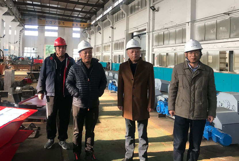 Zheng Zhengguo, General Manager of Tianqiao Crane, visited HXME for inspection and guidance of work