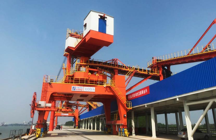 HXME 5 units of 3000t/h ship loaders finished acceptance test