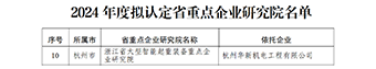 华新机电获评浙江省重点企业研究院、省企业技术中心